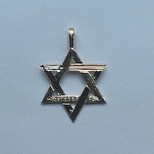 14k Solid Yellow Gold Star of David Pendant | 14K Star of David charm |